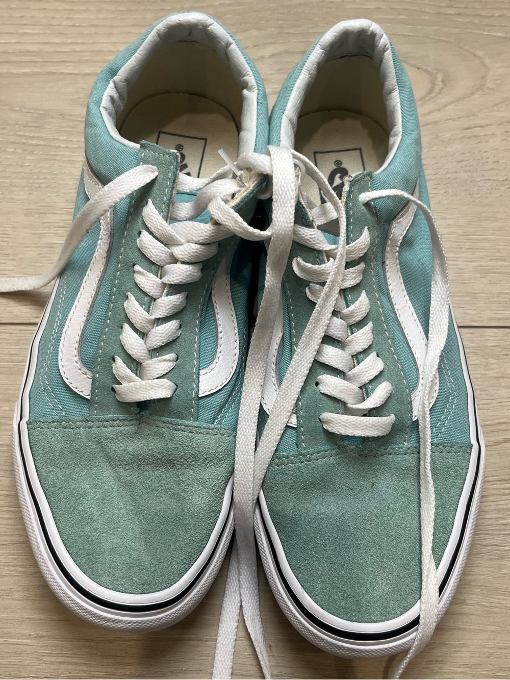 Vans Old Skool Color Theory - Iceberg Green Women’s 9 1/2 - Picture 2 of 7